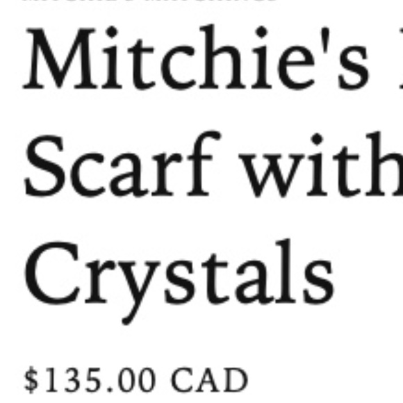 Michie's Criss Cross Scarf With Fur Pom Poms - Picture 9 of 9